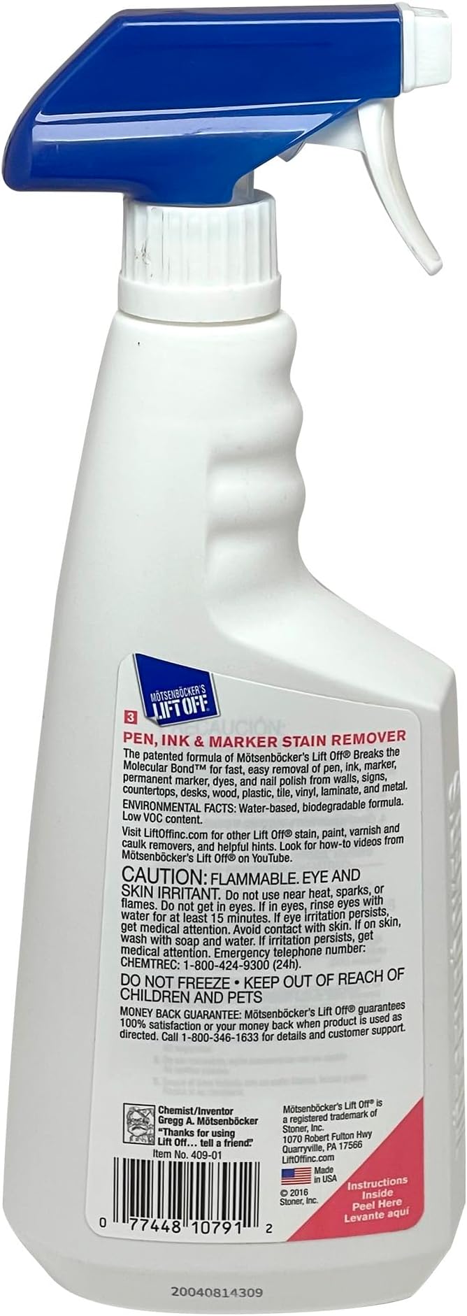 Mostenbocker Lift Off - Instant Markers Pens Inks Remover 22oz