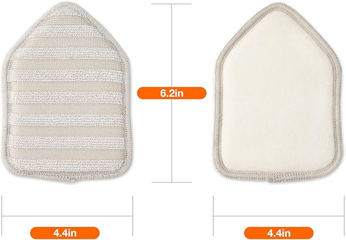 CLEANHOME Microfiber Replacement Pads 3 Pieces Suitable for Tub Tile Scrubber Brushes(ASIN:B09GF2LSZ8)