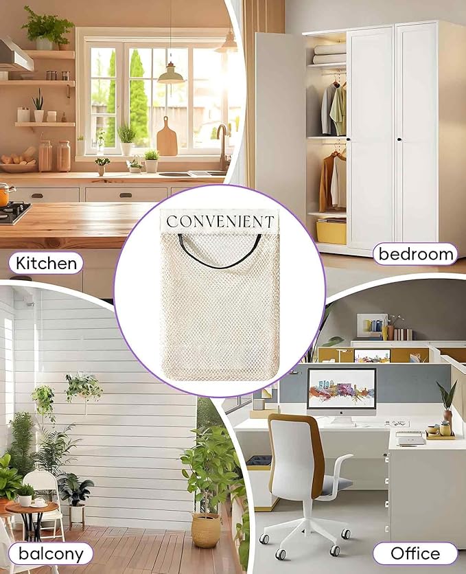 2 Pack Grocery Bag Holder for Plastic Bags, Shopping Bag Storage Dispenser under Sink with Sticky Wall Mount
