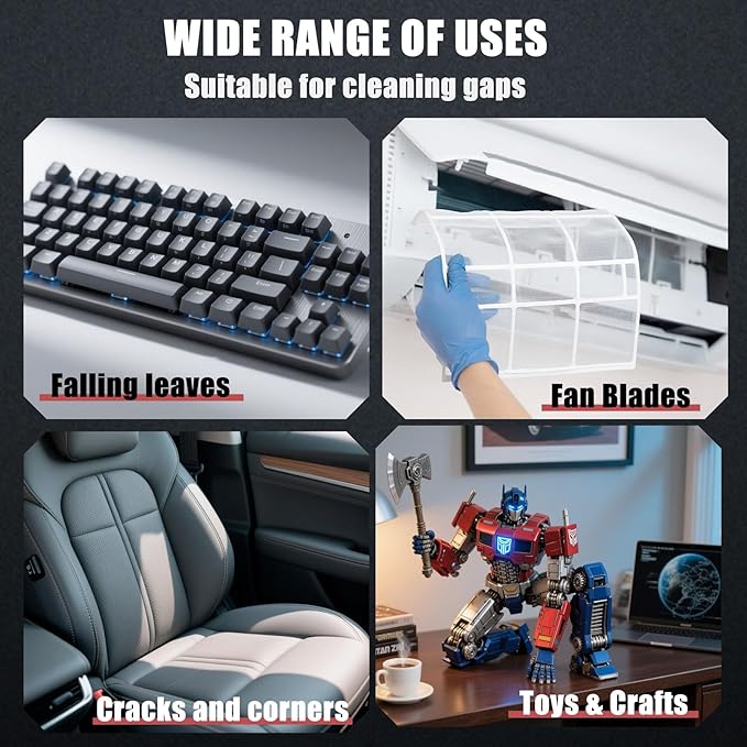 Compressed Air Duster and Car Vacuum Two-in-one,Household mini air blower gun,compressed air duster,Portable Handheld Car Vacuum Cleaner,Ideal for cleaning computers keyboards, outdoor cooling