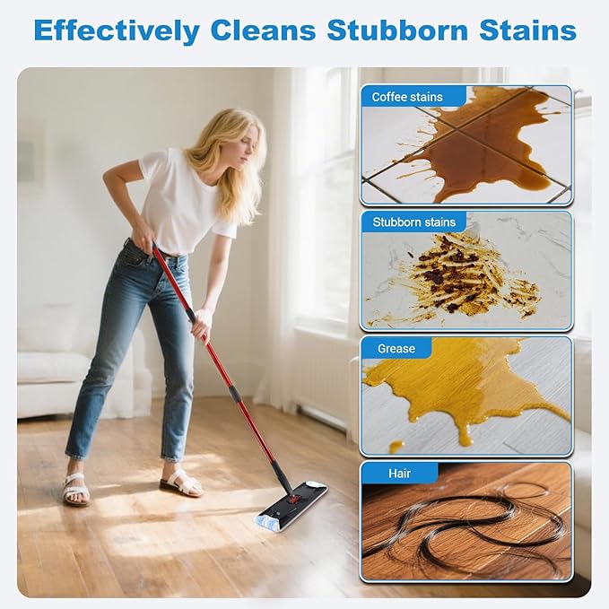 3PCS Replacement Mop Pads for O-Cedar H2prO Flat Mop System, ,Microfiber Mop Pad Easy Clean For All Hard Floors,Reusable & Machine Washable
