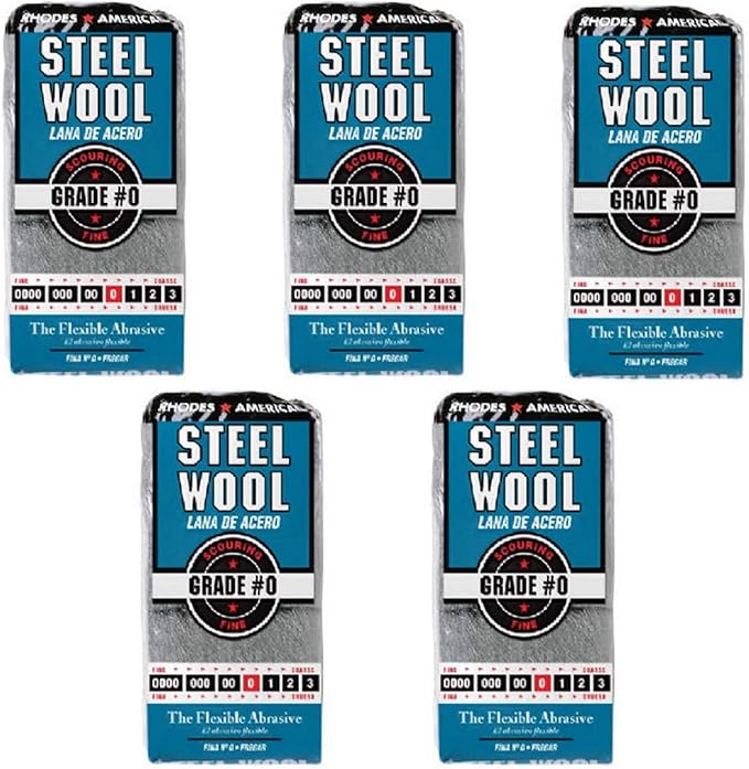 HOMAX Corporation 10121110 Steel Wool No. 0 PK/12, 5 Pack