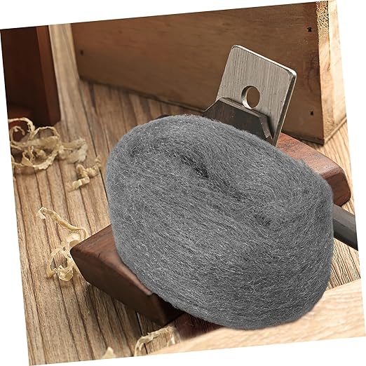2 Rolls Coarse Steel Wool Pads Reusable Wire Mesh for Cleaning Rust Removal and Polishing Wood and Metal Surfaces