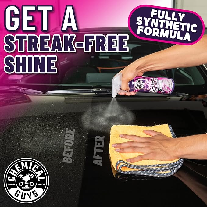 Chemical Guys WAC21116 Synthetic Quick Detailer, Safe for Cars, Trucks, SUVs, Motorcycles, RVs & More, 16 fl oz (Pack of 2)