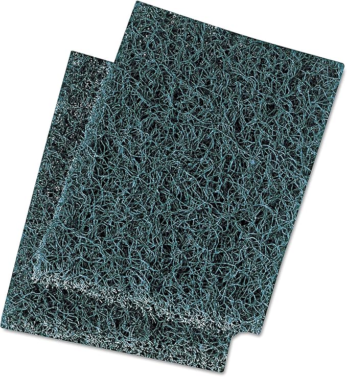 Boardwalk 188 Extra Heavy-Duty Scour Pad, 3 1/2 X 5, Blue/Gray, 20/Carton
