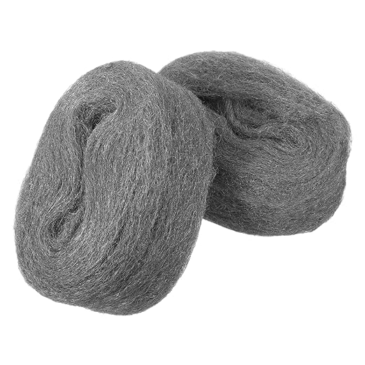 Flexible Wire Wool Pad 2 Pack Steel Wool Roll for Window Cleaning Coarse Fabric for Polishing Cleaning Metals