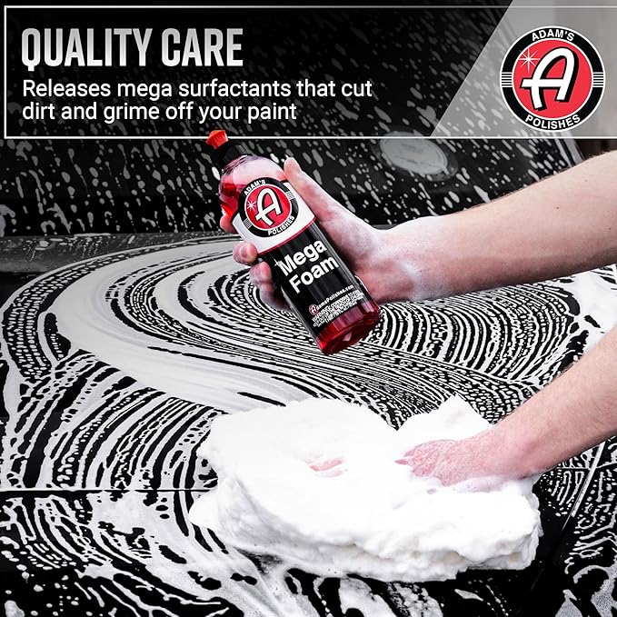 Adam’s Mega Foam (5 Gallon) - pH Neutral, Ultra Concentrated for Foam Cannon, Foaming Spray Gun, or Bucket – Safe for Wax, Sealants & Ceramic Coating – High Suds Car Cleaner