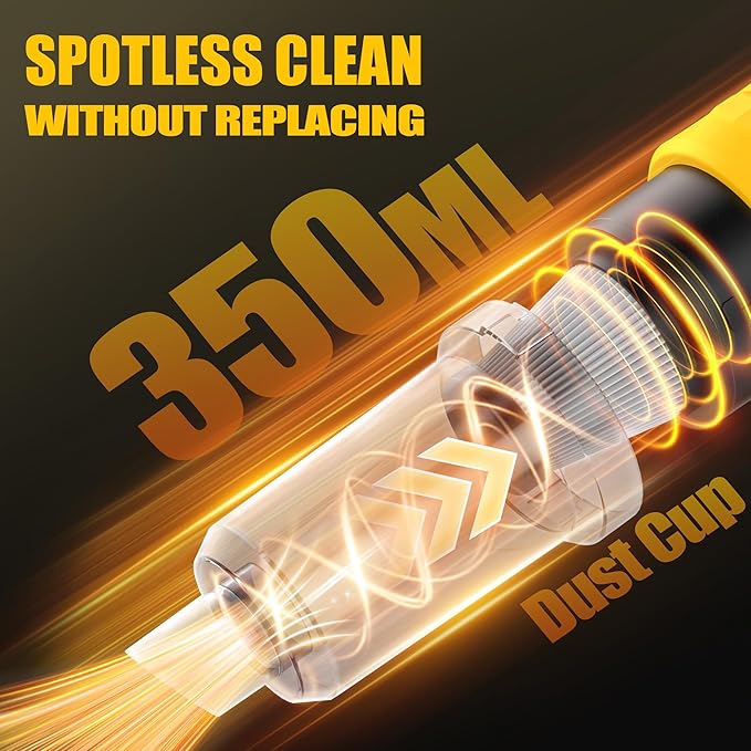 6-in-1 Cordless Vaccum Cleaner, 21V 8000MAH Car Vacuum Portable Cordless with 700W Brushless Motor, 50KPA High Power Suction & Blower for Home, Car, Pet Hair, Shop