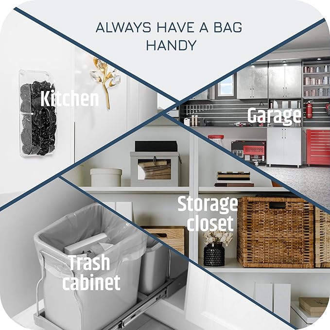 Manterio Wall Mount Plastic Bag Organizer | Durable Plastic Grocery Bag Saver | Smudge Proof, Fingerprint Resistant (Acrylic)