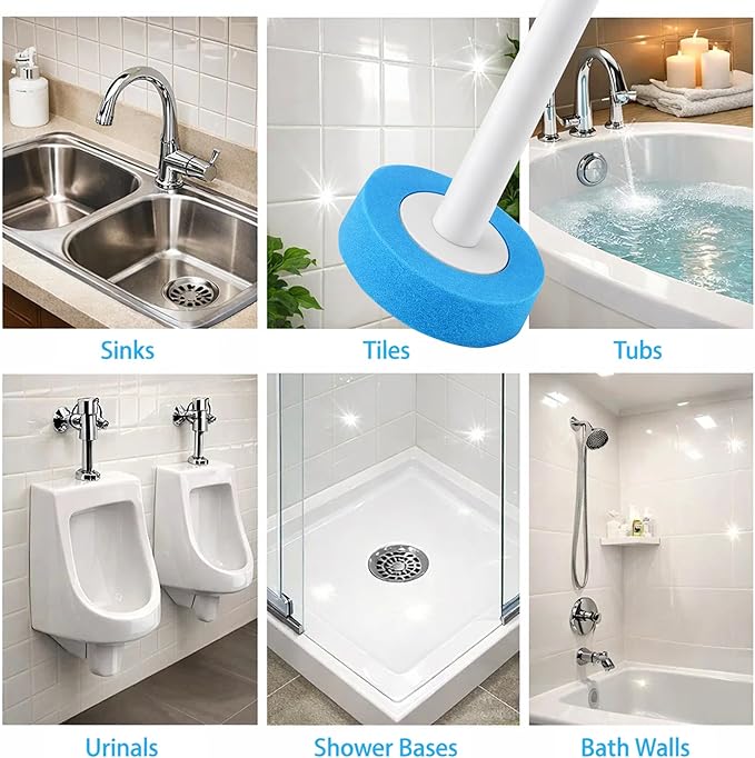 CiLoN 24 Count Carry Detergent Disposable Toilet Brush wand Refill Pads. 5-Layer Rich Foam Toilet Bowl Cleaning Sponge Head Refills. 24 Ocean Breeze Pre-Loaded Disposal Scrubbing Pads Only. Value Pack