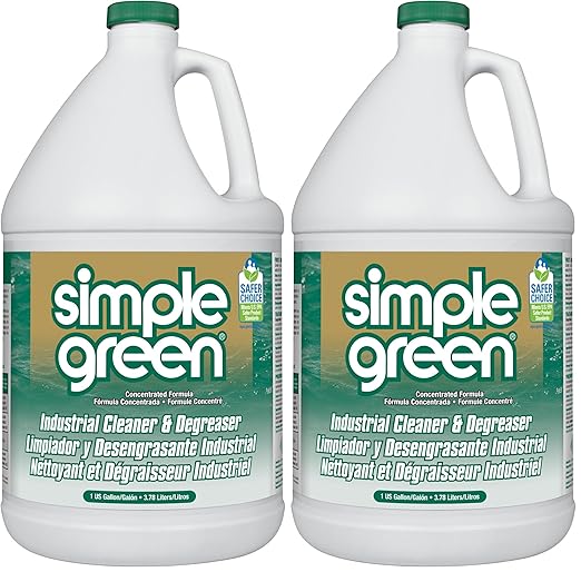 Simple Green Industrial Cleaner and Degreaser, 128 Oz. (13005), (Pack of 2)
