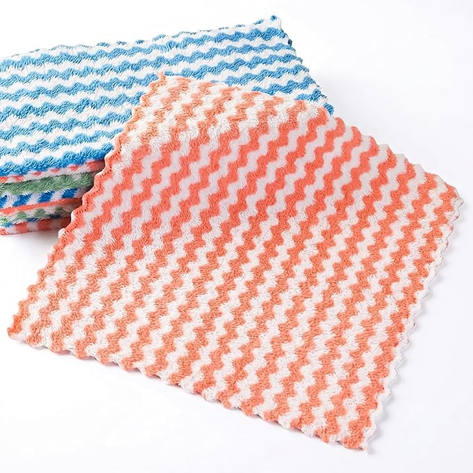 Snap Grip Mini Mop with Cloth Changing, Lazy with Automatic Gripping, Convenient Zero-Touch Set, Portable Self-Squeeze, Small, Easy Cleaning for Home (with 5 Reusable Cloths) (10*Cloth)