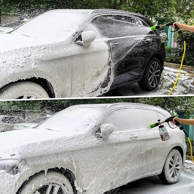 BEAR FORCE Innovative Pressure Washer Foam Cannon Pro+ (Thicker Suds, 3 Times of Life), 2026 Car Wash Snow Foam Blaster with One-Click Disassembly Technology + 1/4" Quick Plug, 34oz Bottle