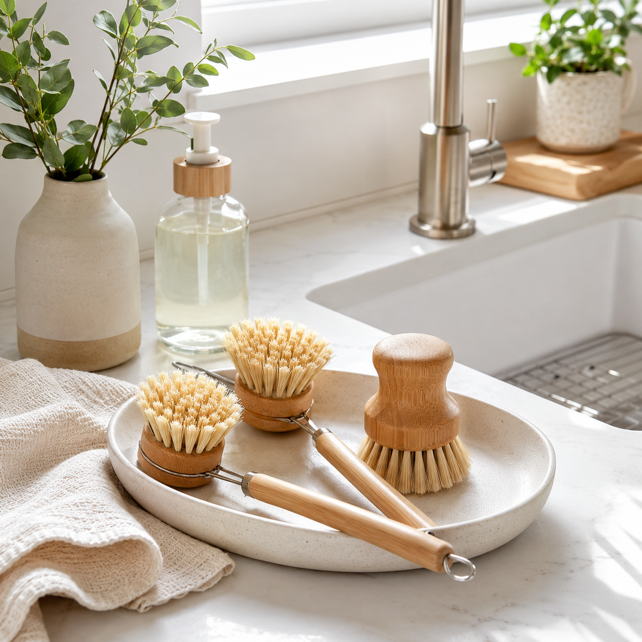 Bamboo Dish Brushes