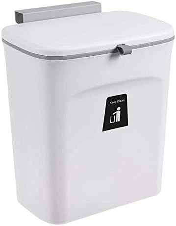 Kitchen Compost Bin for Counter Top or, Hanging Small Trash Can with Lid,Mountable Indoor Compost Bucket(C)