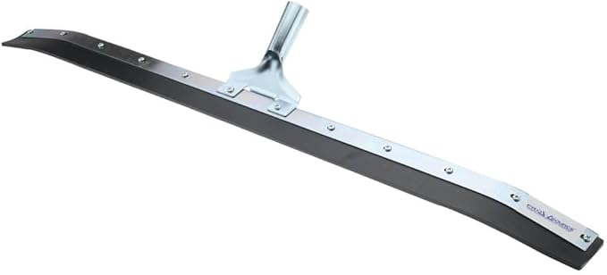 PRO SOURCE Extra-Wide 36" Petroleum-Resistant Curved-Blade Floor Squeegee: Crimps onto The end of The Handle