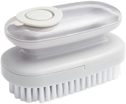 Scrub Brush, Soap Dispensing Palm Brush Household Cleaning Tools Washing Brush for Laundry Cloth Shoe Curtain Tablecloth