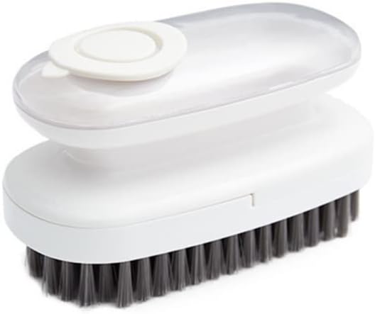 Scrub Brush, Soap Dispensing Palm Brush Household Cleaning Tools Washing Brush for Laundry Cloth Shoe Curtain Tablecloth