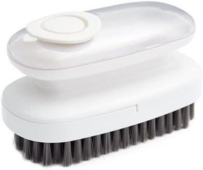 Scrub Brush, Soap Dispensing Palm Brush Household Cleaning Tools Washing Brush for Laundry Cloth Shoe Curtain Tablecloth