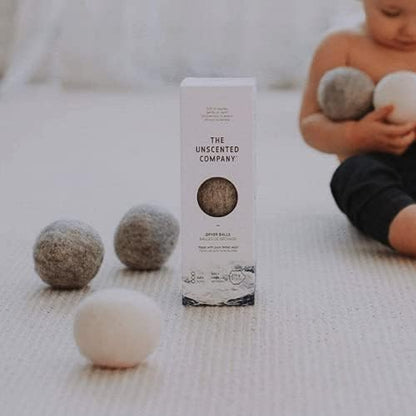 The Unscented Company Dryer Balls, 3 Balls, 115 g (4.05 oz)