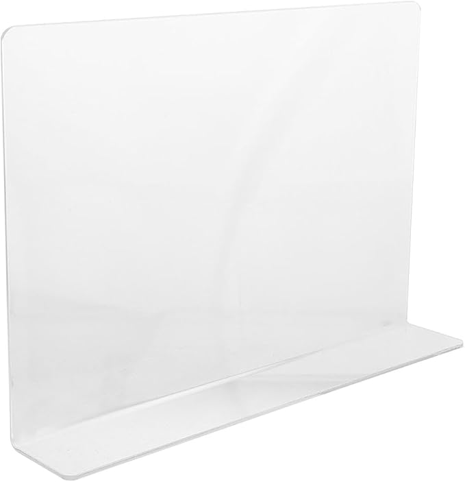 Kitchen Sink Splash Guard Water Barrier Acrylic Baffle for Bathroom and Kitchen with Adhesive Tape 13.77X8.26X1.96In Anti-Splashing Protection