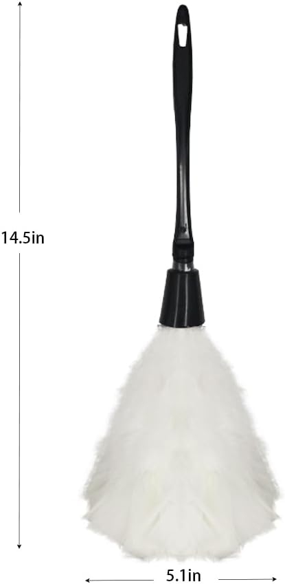 Feather Duster French Maid Accessories - Soft White Cleaning Feather Dust Prop
