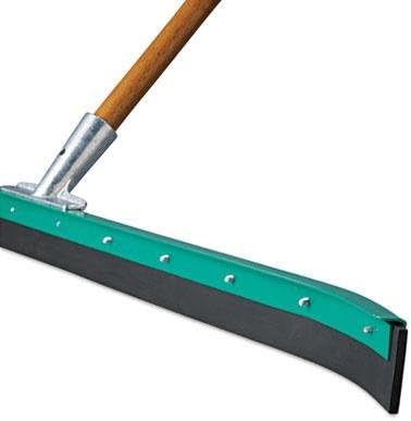 Lagasse AquaDozer 36" x 24" Curved Floor Squeegee, Black Rubber Blade, Metal Handle, Modern Style, Cleaning