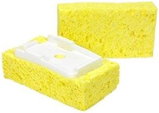 Arrow Home Products Dish Sponge w/Soap Dispenser Handle & 4 Refill Sponges - Fillable Dish Wand for Quick, Convenient Cleaning - Made in USA - Easy to Refill, Built-in Scrubber, for Dishes & Pans