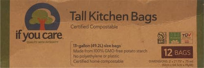 If You Care Tall Kitchen Bags, 13 gal, 12 Count