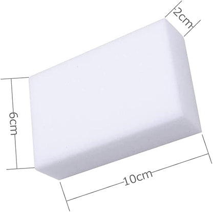 Magic Sponges Eraser,10 Pack Melamine Sponge in Bulk,2X Density,Long Lasting,Cleaning Sponge for Kitchen, Bathroom,Bathtub, Sink,Furniture, Wall Cleaner (White,3.93x2.36x0.79in)