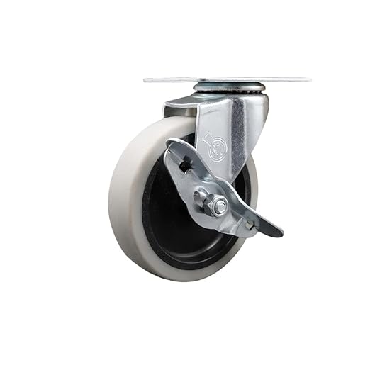 Rubbermaid Mobile Work Center 7734-88 Replacement Swivel Caster with Brake – Fits Rubbermaid Mobile Work Center 7734-88 – Service Caster Brand
