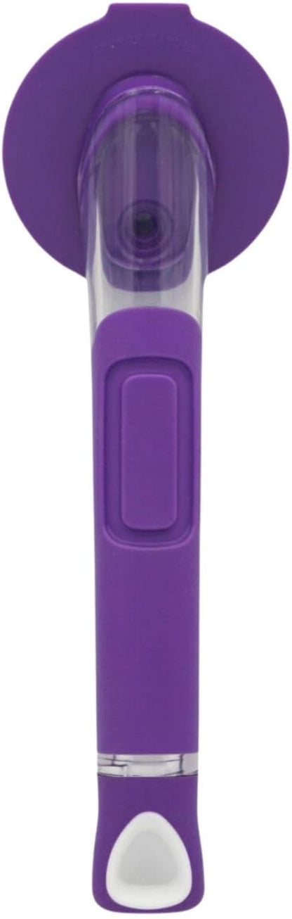 The Original Smiling Handle with Soap Dispensing for Scrub Daddy (Reg. TM) Sponge and Scrub Moji Sponge (Purple)