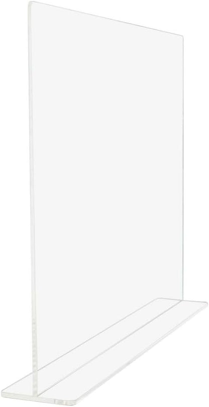 SOURCEONE.ORG USA Made Premium Clear Acrylic Splash Guard Counter Top Protector (Flat Top)