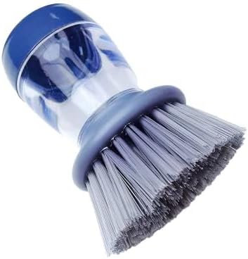 All Purpose Liquid Dispensing Cleaning Brush, Good Grips Soap Dispensing Palm Brush, Soap Dispensing Palm Brush for Dish Kitchen Scrubber with Sturdy Nylon Bristles, Dish Brush with soap Dispenser