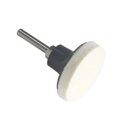 20 Pcs Surface Conditioning Quick Change Compressed Wool Felt Buffing Discs, 2 Inch Dia Fine Polishing Pads(White)
