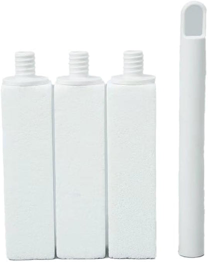 Simple Life Pumice Stone Toilet Bowl Cleaner | Long Handle & Eco-friendly Screw-on Pumice Stones | Scouring Stick for Toilet Cleaning, Stain Removal on Toilets, Grills, Tiles, Grout & Pools | 3 Pack