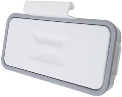 Hanging Trash Bag Holder with Lid Over Cabinet Garbage Bag Rack for Kitchen, Trash Holder with Lid