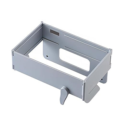 MiOYOOW Over The Cabinet Trash Bag Holder, Foldable Garbage Bag Organizer, Hanging Waste Bin for Kitchen Cabinets Doors