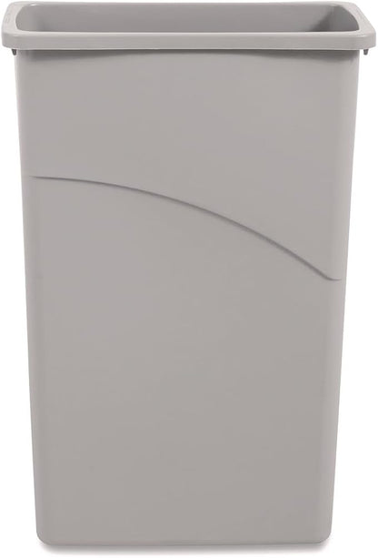 Boardwalk Slim Garbage Can, 30" Plastic Waste Container, 23 Gallon Capacity, Commercial Indoor, Made in The USA