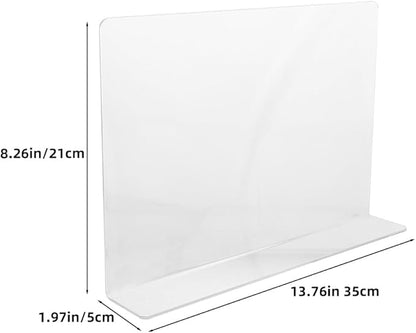 Kitchen Sink Splash Guard Water Barrier Acrylic Baffle for Bathroom and Kitchen with Adhesive Tape 13.77X8.26X1.96In Anti-Splashing Protection