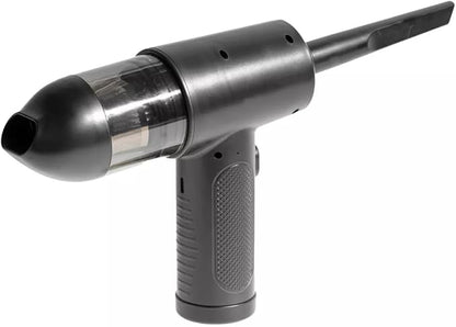 Handheld Air Duster & Mini Vacuum Cleaner Combo with 6 Attachments, Portable, Multi-Functional Cleaning Kit for Computers, Cars, and Electronics