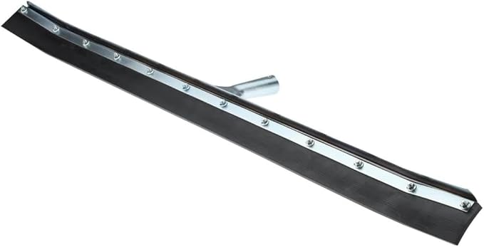 PRO SOURCE Extra-Wide 36" Petroleum-Resistant Curved-Blade Floor Squeegee: Crimps onto The end of The Handle