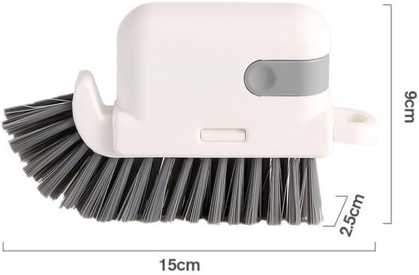 3-in-1 Removable Window Slot Brush, 2024 New Window Groove Cleaning Brush, Portable Window Track Cleaner Window Groove Cleaning Brush Tools with Hidden Scraper for Home Window Groove(Orange,2pcs)