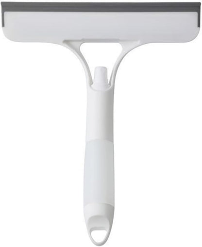 Shower Squeegee for Glass Doors All-Purpose Window Squeegee for Tile Shower Walls Mirror Bathroom Car Window Cleaning (White)