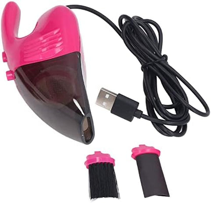 HEEPDD USB Handheld Keyboard Vacuum Cleaner, Mini Portable Desktop Dust Cleaner with Powerful Suction for Car Interior, Drawers, Crevices