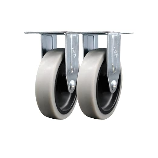 7734L1 FG7734L10000 Rubbermaid Mobile Work Center 7734-88 Replacement Rigid Caster – Fits Rubbermaid Mobile Work Center 7734-88 – Set of 2 – Service Caster Brand