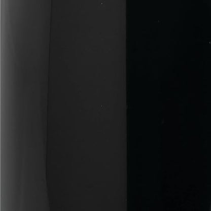 mDesign Small Metal 2.4 Gallon/9 Liter Trash Can Wastebasket Garbage Bin for Bathroom, Slim Rubbish Waste Bin Trashcans - Mirri Collection - Black
