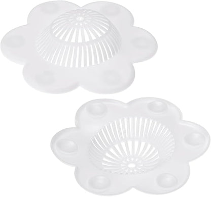 Hair Catcher Silicone Hair Stopper Shower Drain Covers with Suction Cups Suit for Bathroom Bathtub and Kitchen 1 Pack