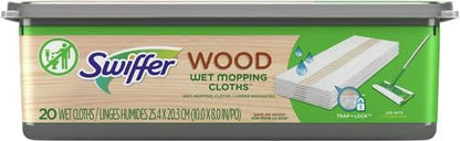 Swiffer Sweeper Wet Wood Floor Mopping Cloths,20 Count (Pack of 6)