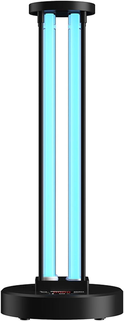 UV lamp with Ozone, Wireless Remote Control and 3 Timer Settings. UV lamp with 2 Quartz Tubes, Capable of achieving 360 ° Coverage, Needs to be Used When unmanned (US-007/36W-T)